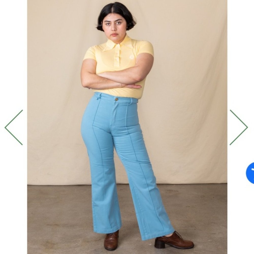 Large Big Bud Press Western Pants in Baby Blue